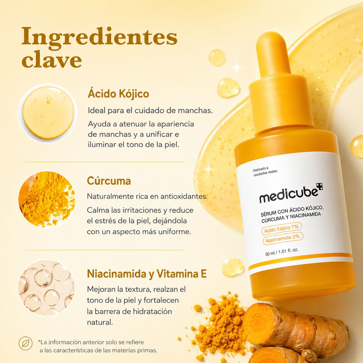 Sérum Coreano Antimanchas Kojic + Turmeric™