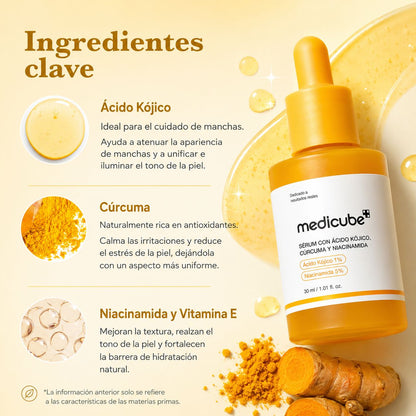 Sérum Coreano Antimanchas Kojic + Turmeric™