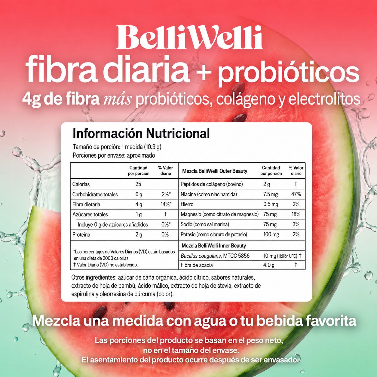 BelliWelli® Fibra 4 en 1