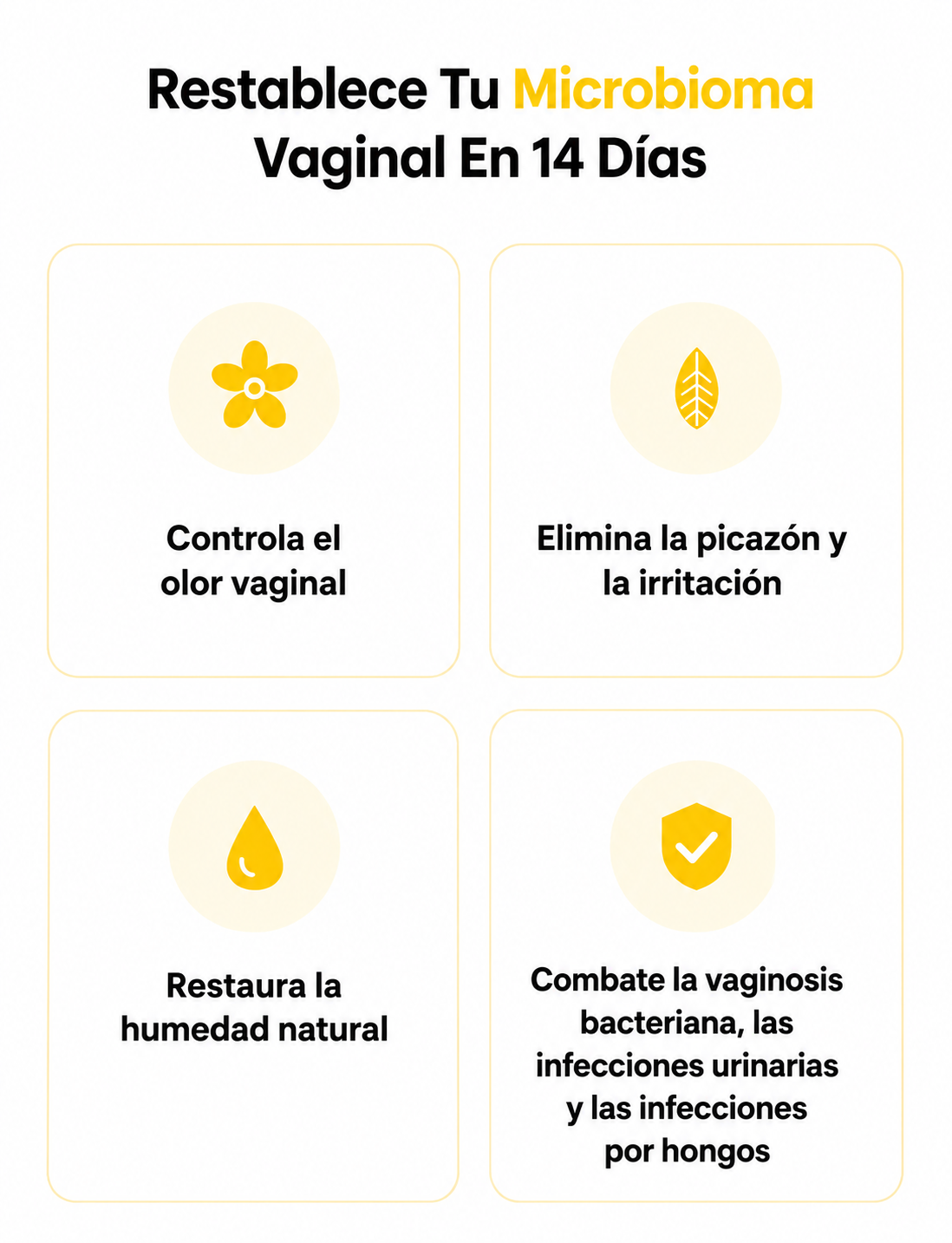 Infografía FEM Probiotics beneficios